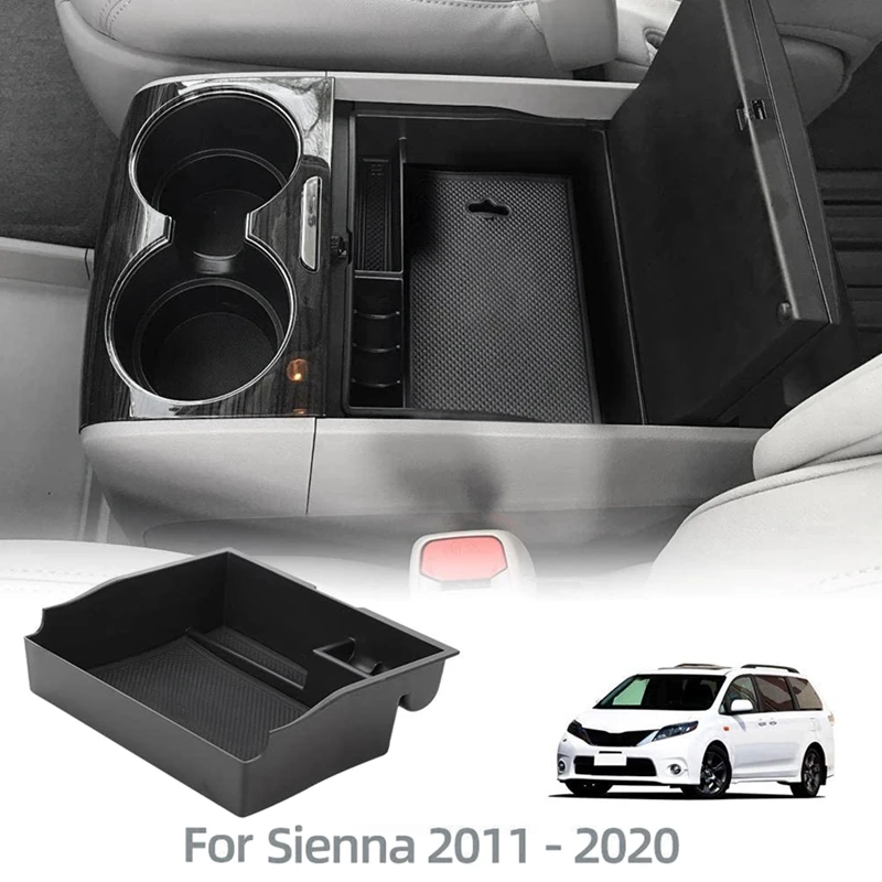 Toyota Sienna (2011-2020 M.) Automobilis Centrinės Konsolės, Organizatorius Porankiu Talpinimo Padėklų Organizatorius Dėklas Daiktadėžė . ' - ' . 0