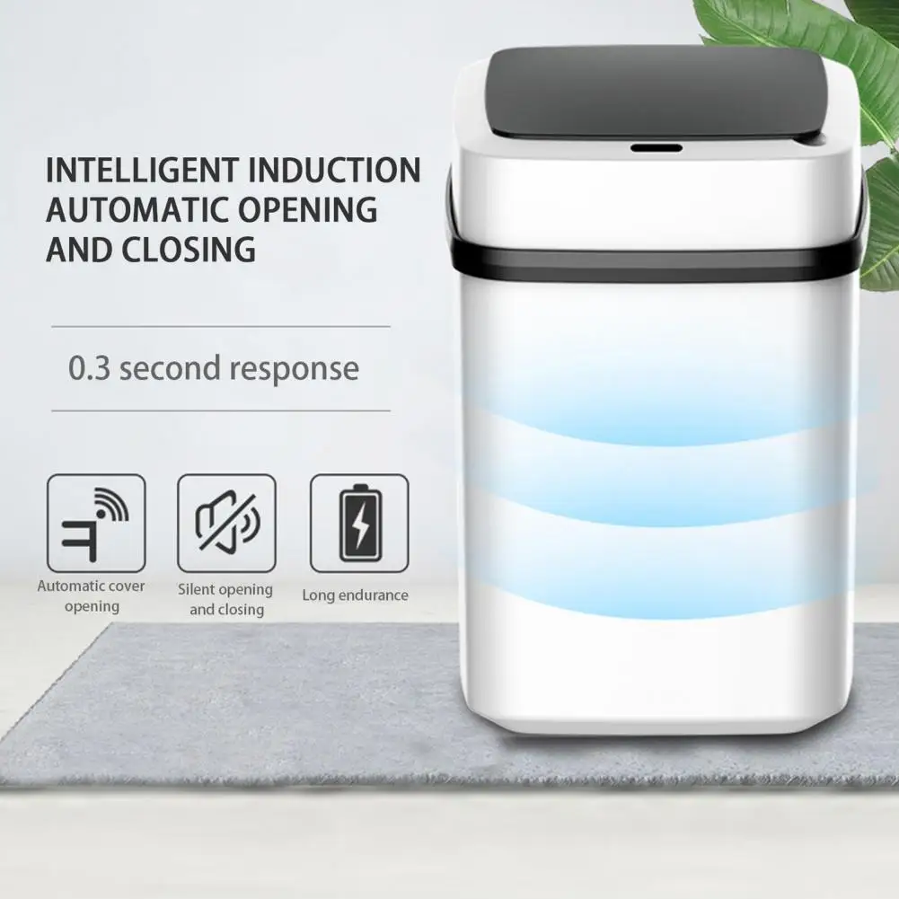 Automatinis Šiukšliadėžės Mažas Energijos Suvartojimas Smart Šiukšliadėžės Jautrus Namų Indukcijos Elektroninės Įrangos Atliekų, Šiukšlių Dėžę Touchless . ' - ' . 1