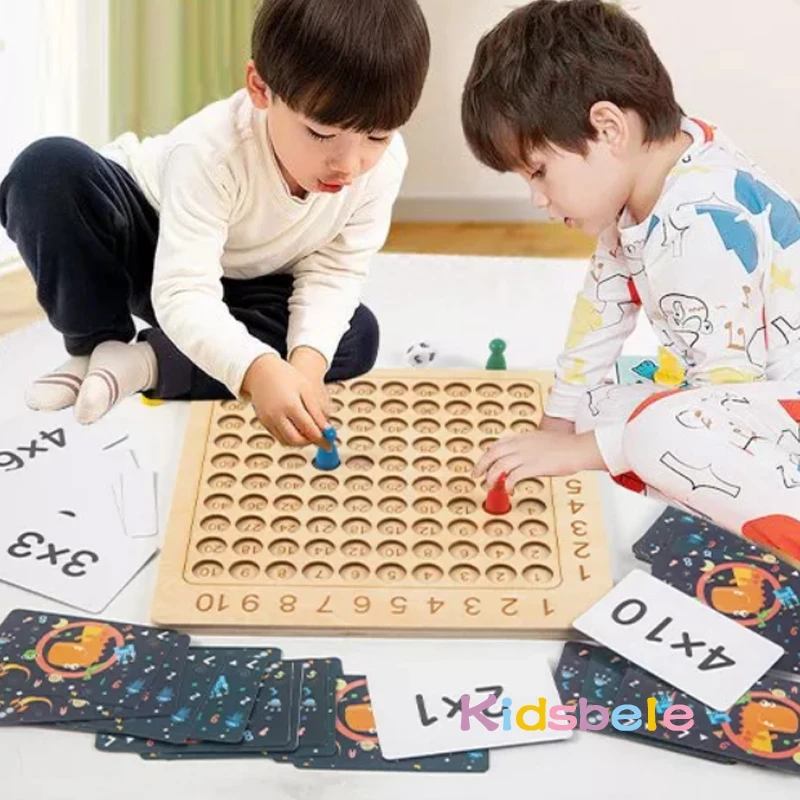 Vaikams, Mediniai Matematika, Daugyba Mokymo Priemonių Montessori Skaičiavimo Lentelė Valdybos Matematikos Žaidimas Ankstyvasis Ugdymas Švietimo Žaislai . ' - ' . 1