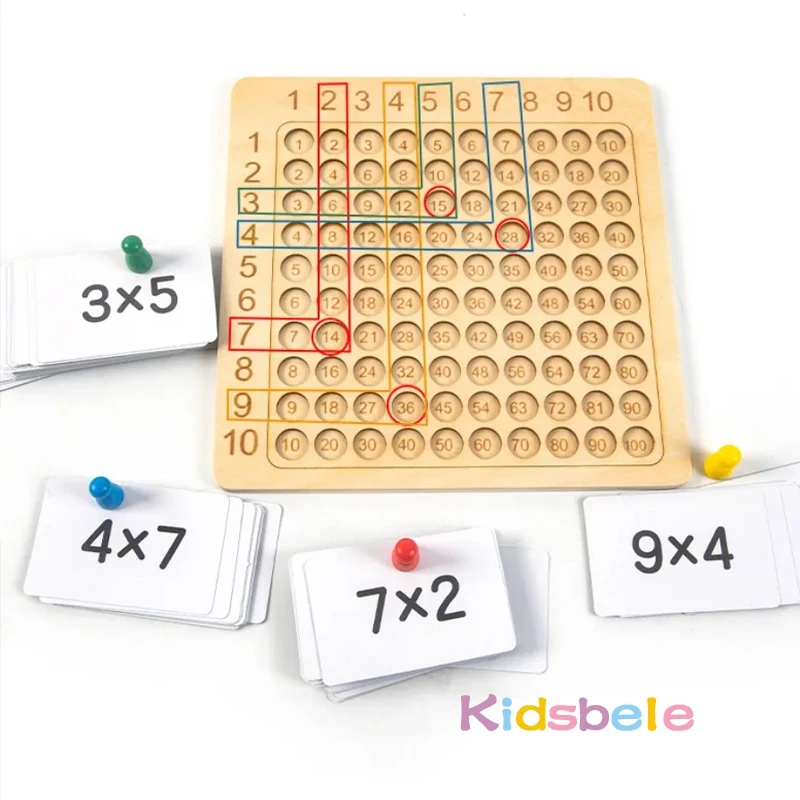 Vaikams, Mediniai Matematika, Daugyba Mokymo Priemonių Montessori Skaičiavimo Lentelė Valdybos Matematikos Žaidimas Ankstyvasis Ugdymas Švietimo Žaislai . ' - ' . 4
