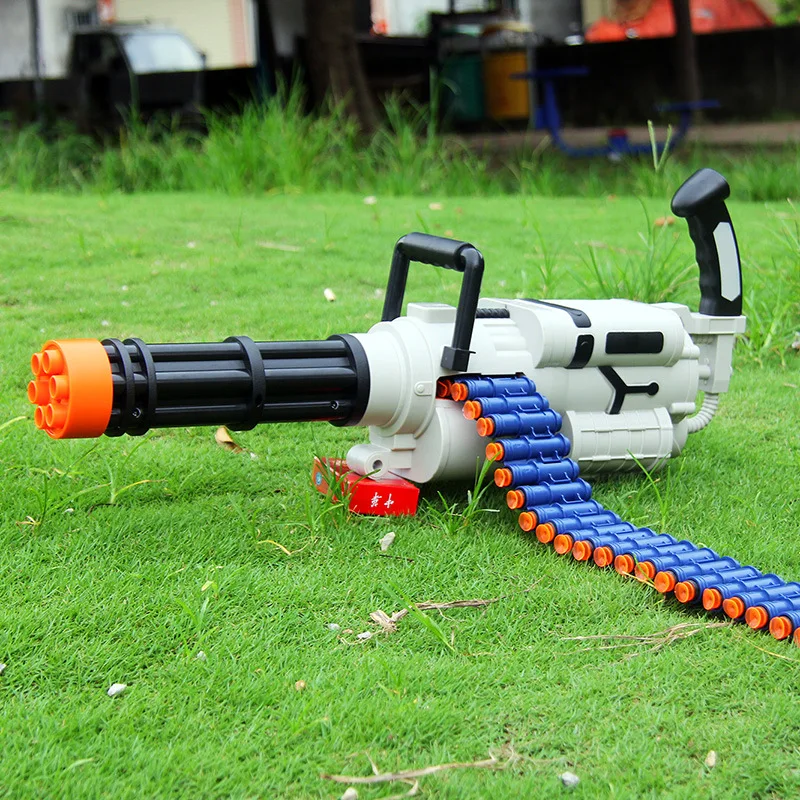 Elektros Gatling Minkšta Kulka Žaislas Automatas Blaster Automatinis Ginklas, Šaudymo Paleidimo Modelis Berniukų Suaugusiųjų Šaudymo Žaidimai . ' - ' . 1