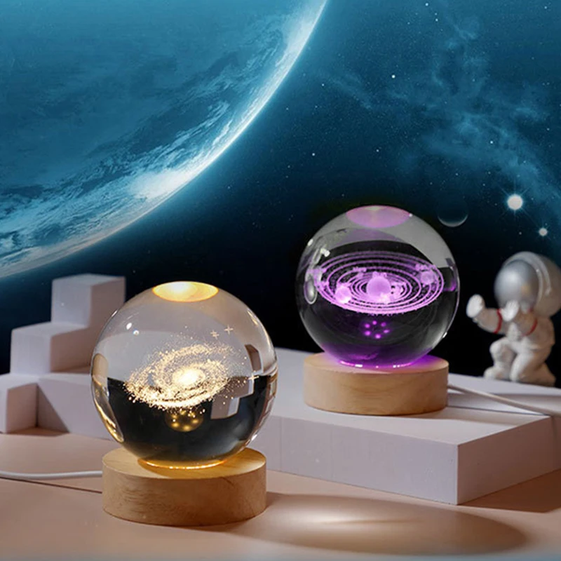 3D Crystal ball Kristalų Planetos Lazeriu Graviruotas Saulės Sistema Pasaulyje Astronomijos Dovana Gimtadienio Dovana Stiklo Sferos Namų Puošybai . ' - ' . 1