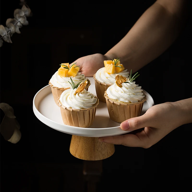 Europos Virtuvė Dėklas Pyragas Vaisių Dėklas Kūrybinės Keramikos Apdaila Puošyba Mediniais Vinguriuoti Plokštė Namų Desertas, Užkandis Plokštė . ' - ' . 1