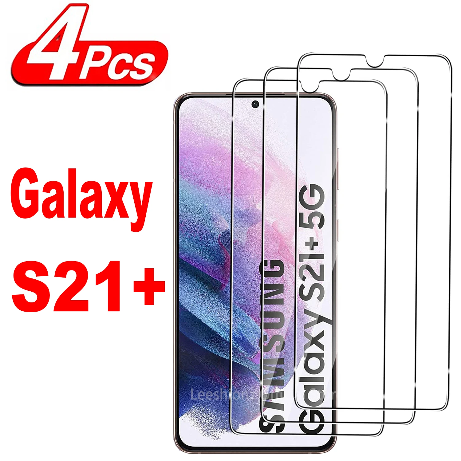 1/4Pcs Screen Protector, Stiklo Samsung Galaxy S21+ Plius 5G pirštų Atspaudų Išlaisvinti Grūdinto Stiklo Plėvelės . ' - ' . 0