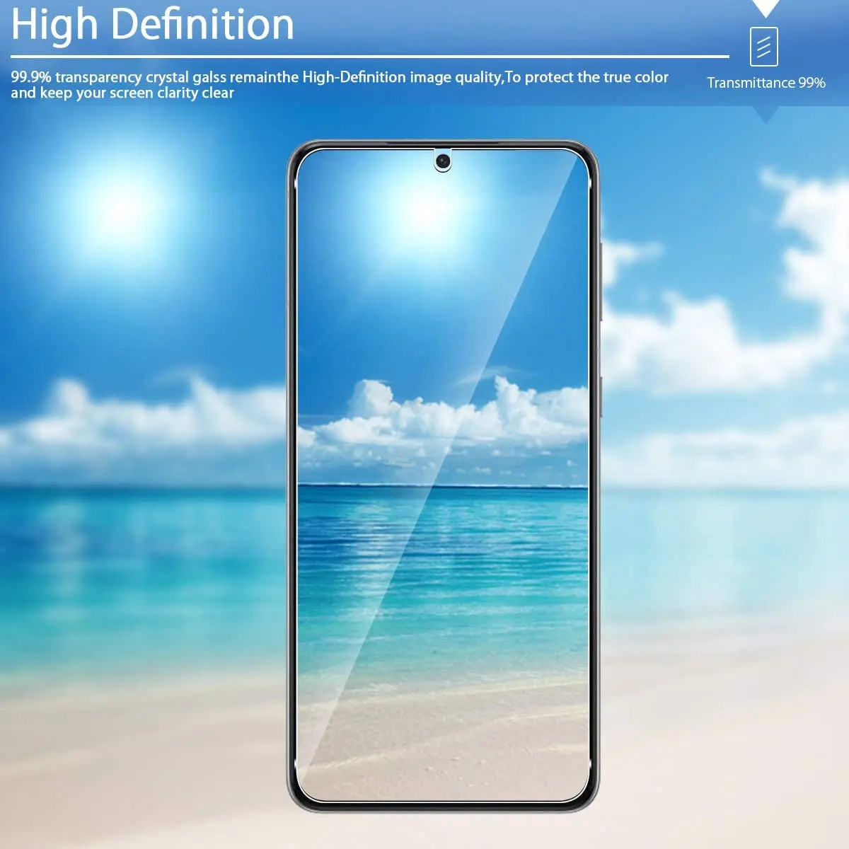 1/4Pcs Screen Protector, Stiklo Samsung Galaxy S21+ Plius 5G pirštų Atspaudų Išlaisvinti Grūdinto Stiklo Plėvelės . ' - ' . 5