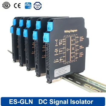 Multi-input Multi-output 0-10V 4-20 ma 0-5V Atskirai Jutikliai Plono DC Analoginis Signalas Izoliatorius Srovė Siųstuvas