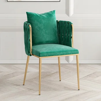 Dizaineris Nordicl Žalia Valgomojo Kėdės Prabangus Dizainas, Ergonomiškas Mados Sofa-Lova, Kėdė, Patogus, Vieno Tingus Silla Patalpų Prekes
