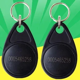 125khz RDA EM4100 TK4100 Raktų Žiedai Simbolinis Žymes Keyfobs Keychain asmens TAPATYBĖS Kortelę-Skaityti-Tik Prieigos Kontrolės RFID Kortelę