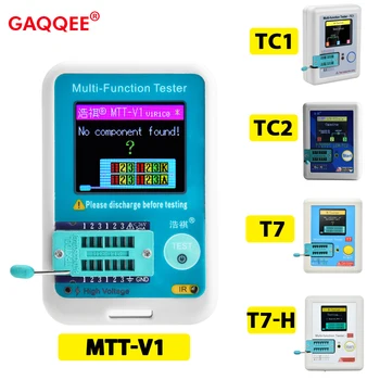 MTT-V1 TCR-T7 LCR-TC1 Tranzistorius Testeris Didelio Tikslumo LCD Skaitmeninis Matuoklis Diodų Triode Talpą, ESR MOS/PNP/NPN LCR MOSFET TFT