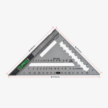 Anglies Plieno Trikampiai Valdovas Nuimamas Kampas Medienos Apdirbimo Trikampiai Valdovas Nešiojamų Praktinių Medienos Apdirbimo Priedų