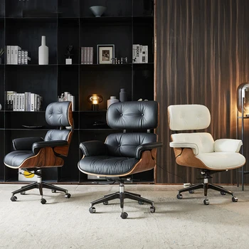 Nordic Office Rankos Kėdės, Lounge Sofą, Miegamojo Odos Dizainerio Kėdė Šiuolaikinės Recliner Kompiuterio Fauteuil Namų Baldai GXR34XP
