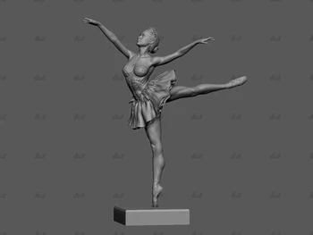 1/24 75mm 1/18 100mm Derva Modelis Baleto Mergina, Paveikslas, Skulptūra Unpainted Ne Spalva RW-976