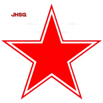 JHSG Įvairių Dydžių Star 2 Juokinga Automobilio Lipdukas Vinilo Decal Raudona/Balta Automobilių Lipdukas Automobilio Buferio Automobilių Dekoratyvinis Lipdukas