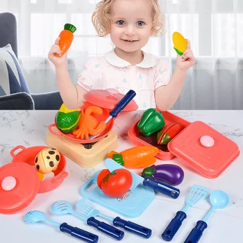 vaikai supjaustyti vaisių modeliavimas daržovių virtuvės vaidmenų apsimesti, ankstyvojo ugdymo žaislų rinkinys Kalėdų dovanos ir berniukams, ir mergaitėms