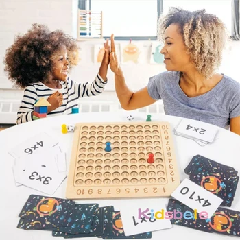 Vaikams, Mediniai Matematika, Daugyba Mokymo Priemonių Montessori Skaičiavimo Lentelė Valdybos Matematikos Žaidimas Ankstyvasis Ugdymas Švietimo Žaislai