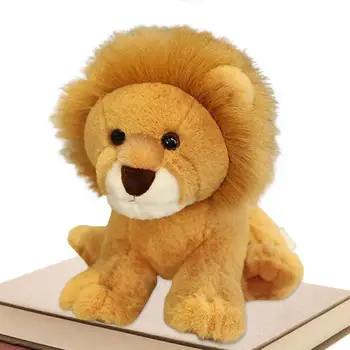 28cm Įdaryti Liūtas Lėlės, Imitavimo Miško Gyvūnai Pliušiniai Žaislai Mielas Džiunglių Gyvūnų Plushie Pagalvę Vaikams, Dovana, Namų Dekoro