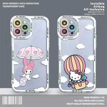 Hello Kitty Mano Melodija Balti Debesys Aišku, Telefoną Atveju Xiaomi Poco X3 NFC X3Pro X4Pro M3 Pro Minkštas Viršelis Mi 11 Lite 11T Pro