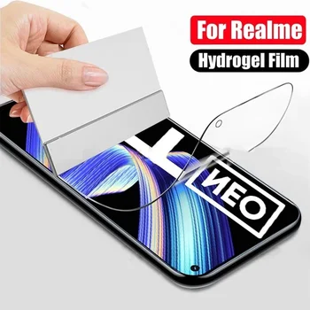 Už Realme GT Neo 2 3 3T 10 9i 9 Pro Plus Screen Protector Hidrogelio Plėvelė, Apsauginė Telefono Filmas Realme 8i Narzo 50