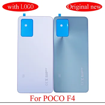 Nauja Xiaomi Poco F4 Baterijos Dangtelis Galinio Stiklo, Galinių Durelių Būsto POCO F4 5G Akumuliatoriaus Dangtelį Atgal Skydelis Su CE ir Klijų
