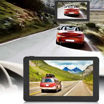 7in Nešiojamų Car Navigator 256MB 8GB HD Capacitive Ekrano GPS Navigacija