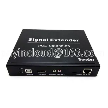 IPHEP-120UA Ilgo Nuotolio HDMI Video Siųstuvas, Imtuvo su 4 Port USB2.0 Hub 200m 4K Galia Ethernet POE HDMI KVM Extender