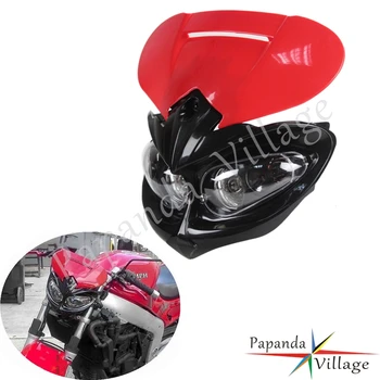 Už TE TR Dual Sporto Žibintai 12V priekinis žibintas Universalus motociklas Raudonųjų Žibintų Kaukė Honda CRF CRM CRE XR 250/450 R L M F