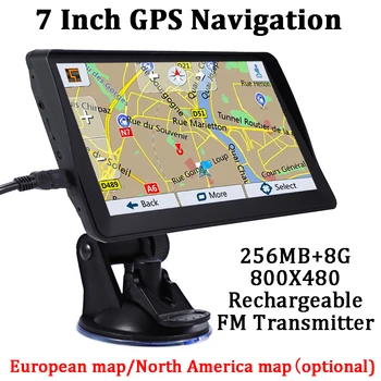G101 7 Colių Automobilių GPS Navigacijos Capacitive Ekranas Touch Europoje, Šiaurės Amerikoje Žemėlapis 256M+8G FM Muzikos HD GPS Navigatorius, Automobilinis Krautuvas