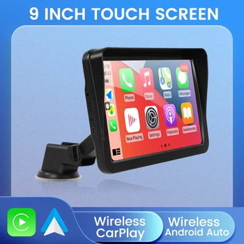 9 colių IPS HD Portable Stebėti Belaidžio Carplay Ekraną Ir Belaidžio ryšio 