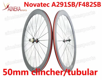 kelių dviratį anglies ratų 50mm kniedė, skirta vamzdinės tubeless anglies ratų 20,5 mm 23 mm 25mm plataus prieinamų