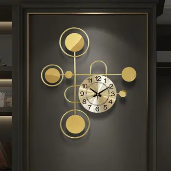Kūrybos Metalo Sieninis Laikrodis Kaustytomis Geležies Išjungti Valyti Antrą Laikrodis Sienų Apdailai Laikrodis