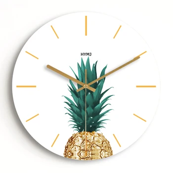 Ananasų Sieninis Laikrodis Kūrybos Modernaus Dizaino Sieninis Žiūrėti Kambarį Apdaila, Virtuvė Siųsti Namų Dekoro Priedai